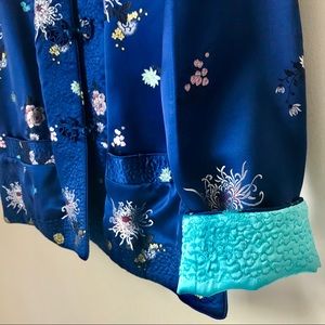 Vintage Embroidered Peony Brand Reversible Jacket